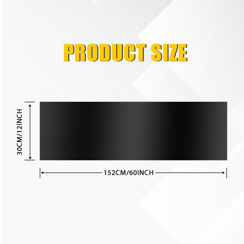 60×12″ Sun Visor Vinyl Decal Strip Matte Black Banner Blank Windshield Sticker