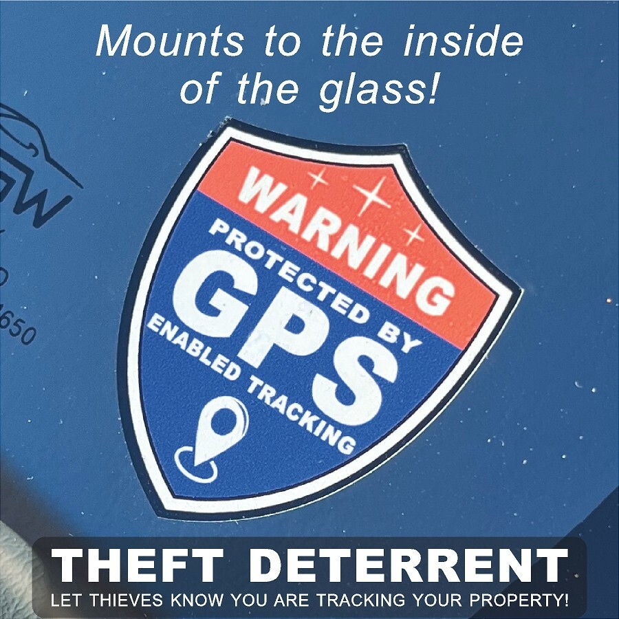 14 PACK GPS Tracking Warning INSIDE MOUNT Theft Deterrent Stickers High Quality