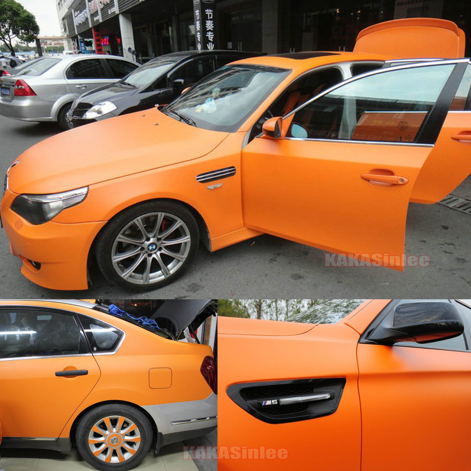 Stretchable Entire Car Matte Vinyl Wrap Film Sheet Sticker Decal Air Release CF