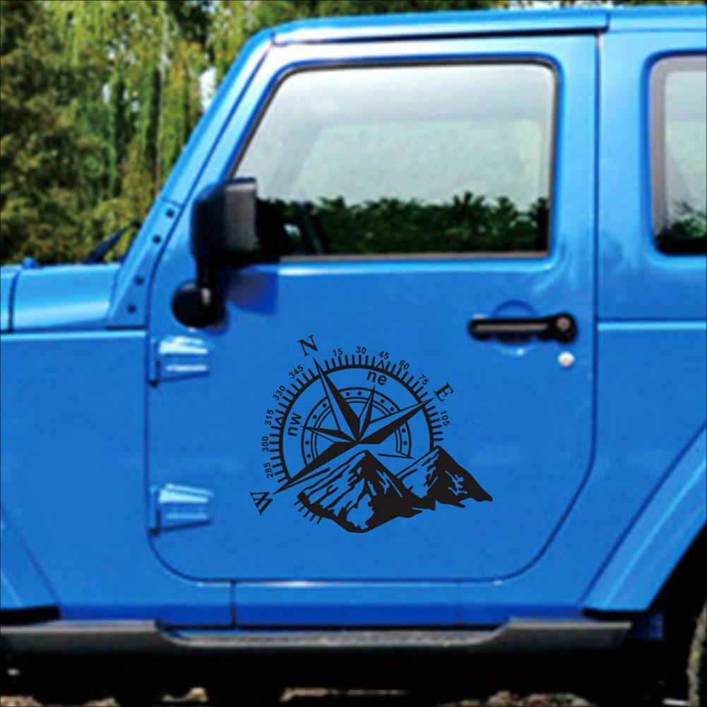 Car SUV Hood Body Side Decoration Vinyl Decal Compass Mountain Graphics Sticker