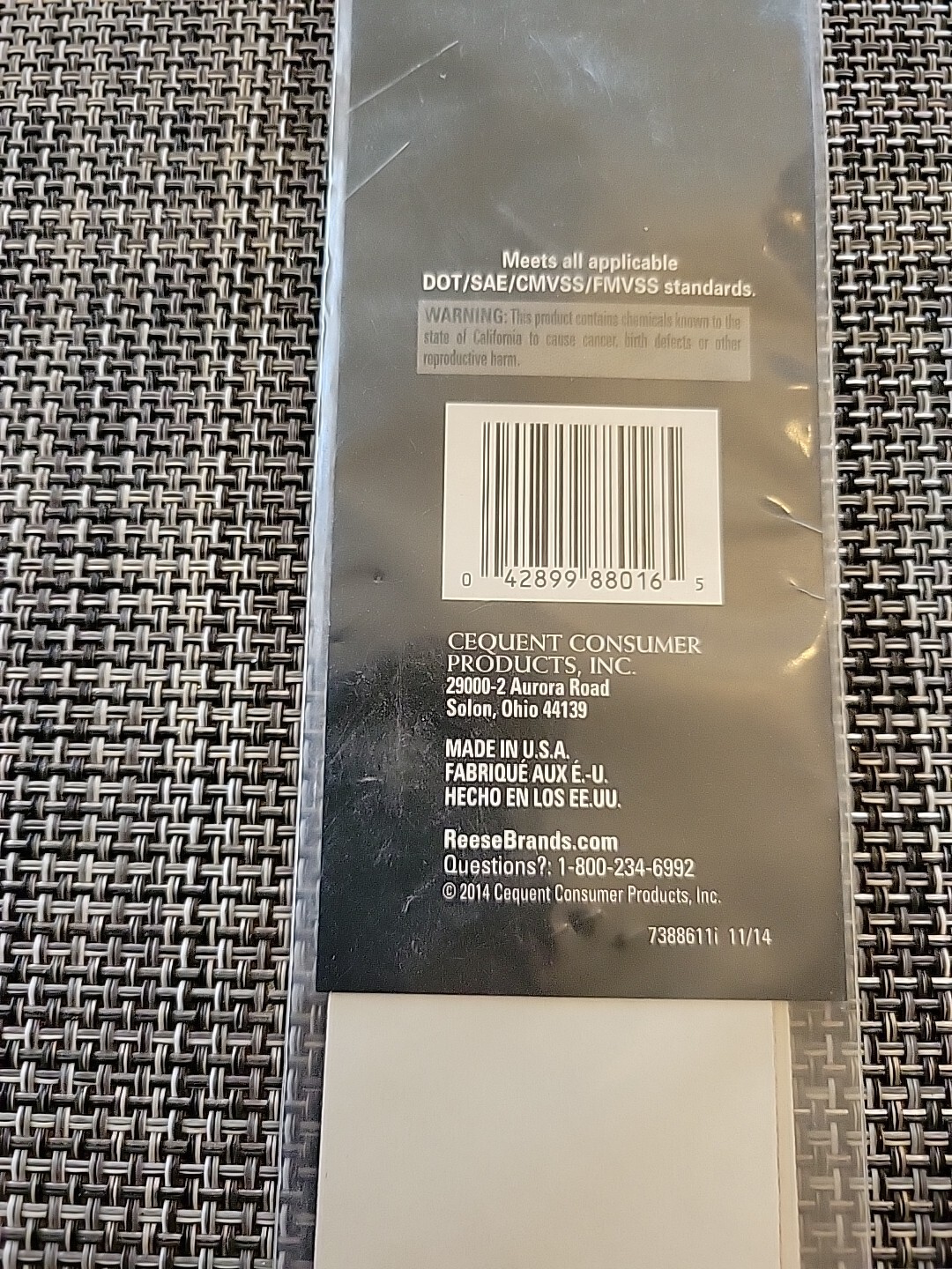 NEW! REESE TOWPOWER, Adhesive Reflective Strips, 4pc, 18″X 2″, 73886