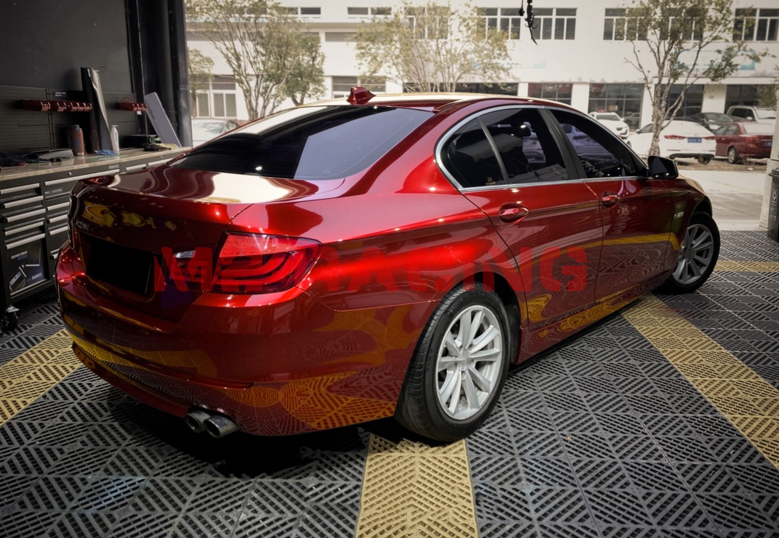 Gloss Metallic Gem Red PPF TPU Paint Protection Film Dry Wet Apply Vinyl Wrap