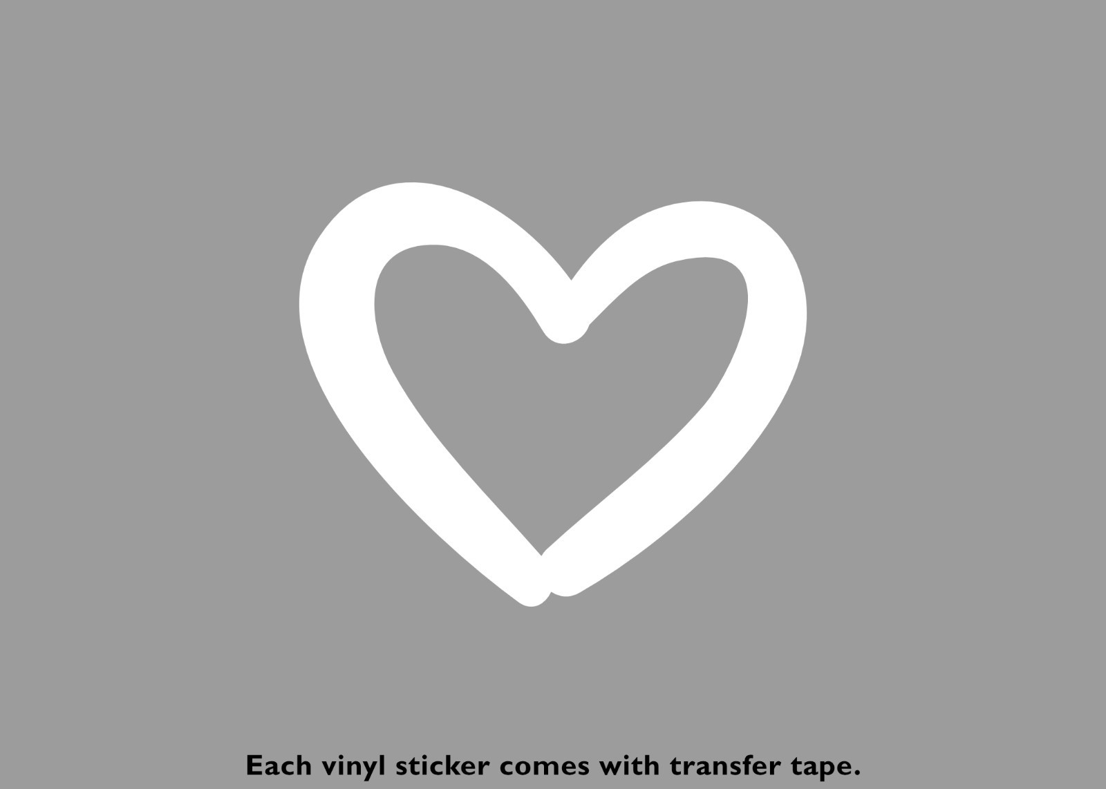 Cartoon Heart Vinyl Stickers