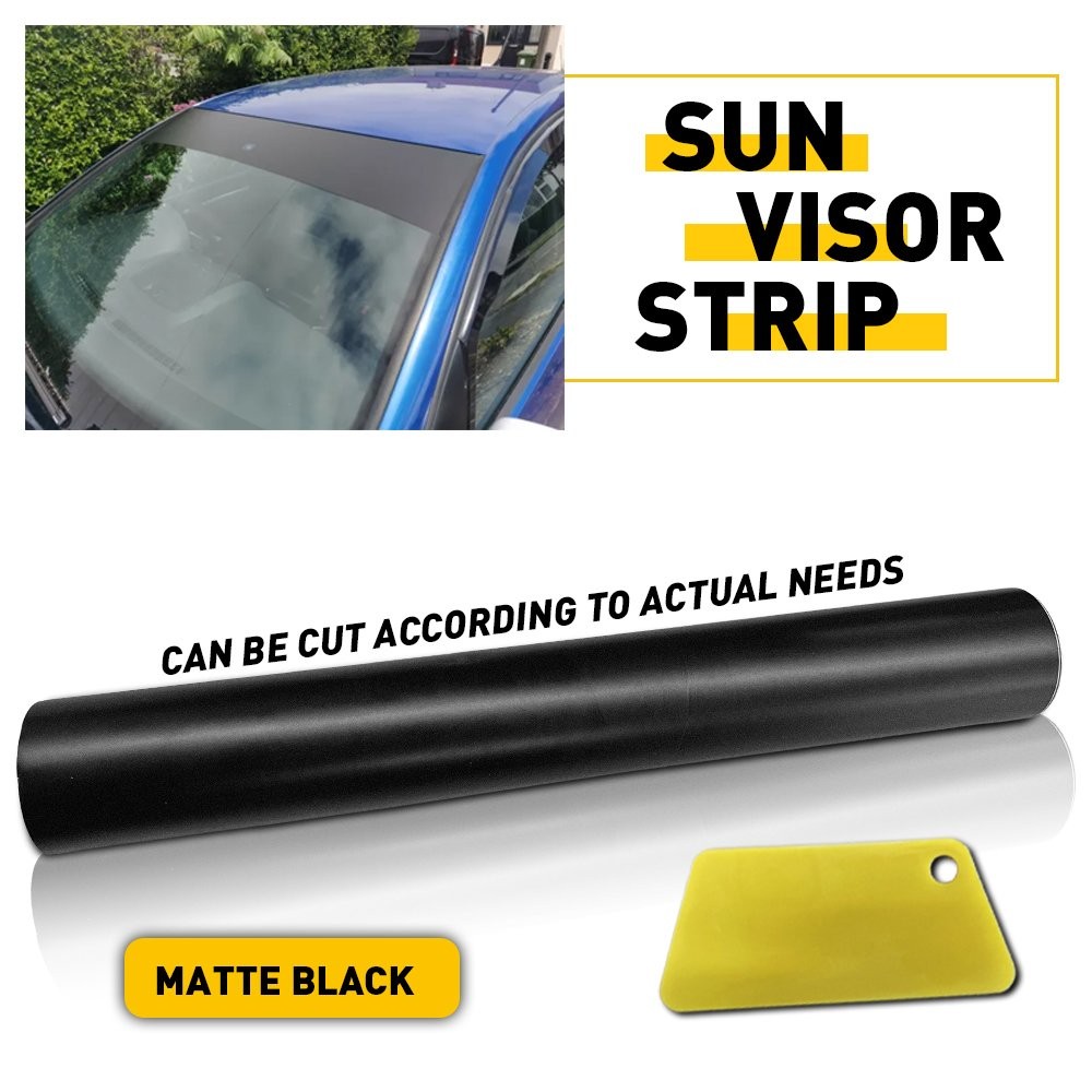 10*60in Sun Visor Strip Windshield Banner Vinyl Long Lasting Premium Blank Decal