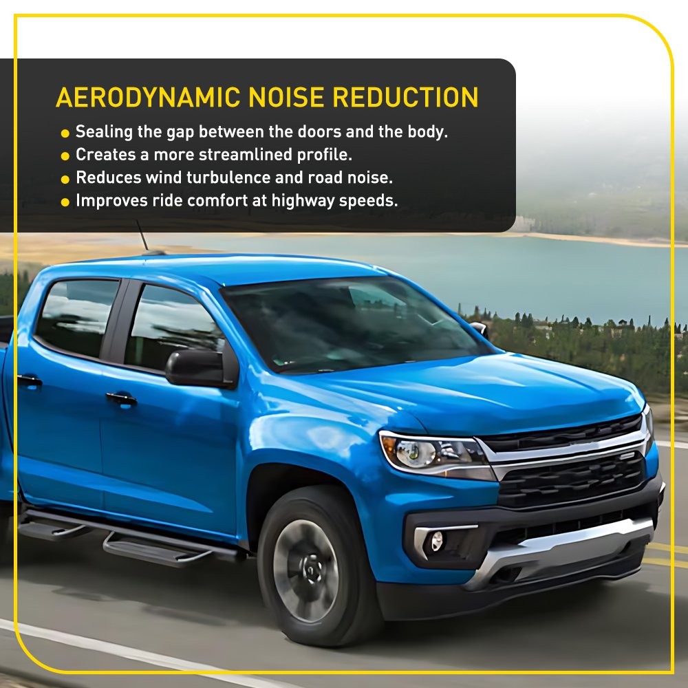 Front LH RH Door Window Belt Weatherstrip Kit For 12-22 Chevrolet Colorado 2-20X