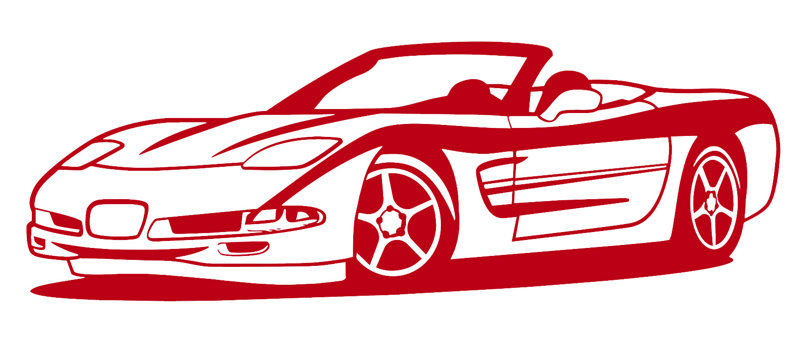 C5 Chevy Corvette Type A Vinyl Decal Your Color Choice Sticker