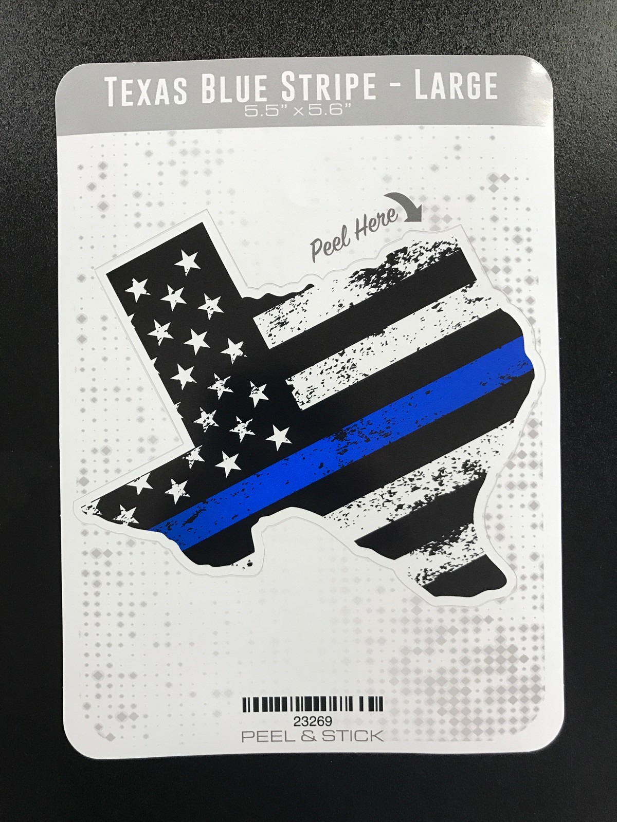 Texas Blue Stripe Large – Sticker