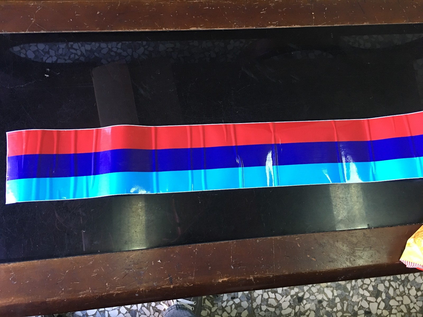 CAR HOOD BODY TRUNK DECORATION STRIPES TRIM STICKERS 15CM(W) X 200CM(L)