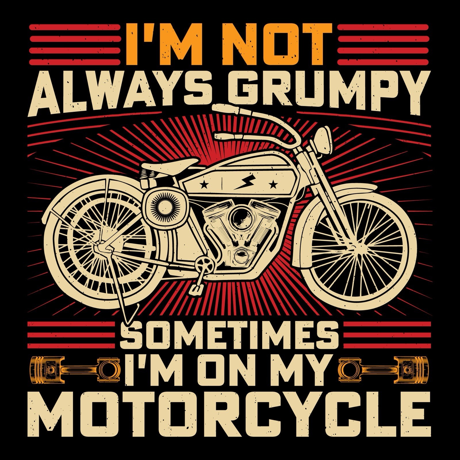 Motorcycle Quote Phone Sticker (2 Inch) Not Always Grumpy Riding