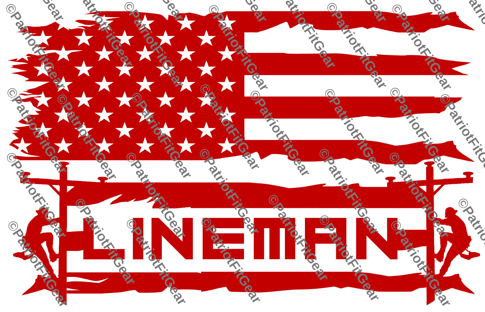 Lineman life,Line Work,Lineman,Got Power Thank A Lineman,Flag,Custom Vinyl Decal