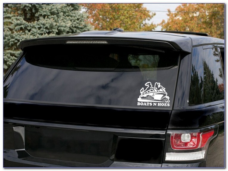 Boats and Hoes Boat Decal Graphic Car Window Auto Truck Trailer Sticker