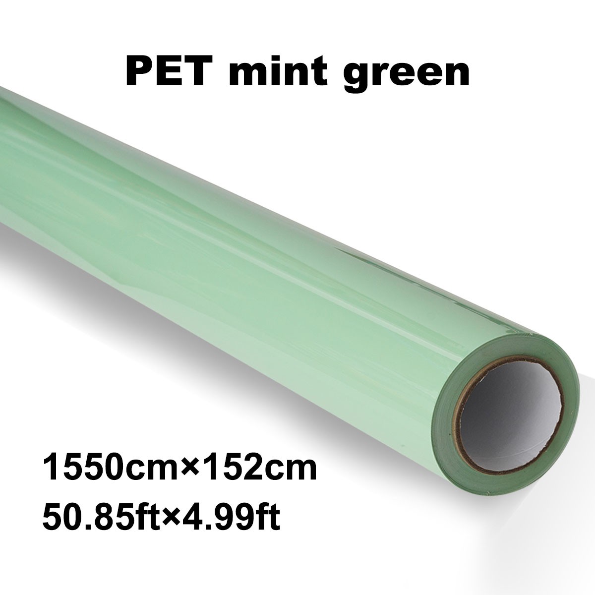 60″x50FT Crystal Mint Green PET Car Wrap Glossy Vinyl Roll Air Release No Bubble