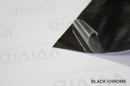 VVivid Black Mirror Chrome Vinyl Wrap Self Adhesive Film Air Release Bubble a…