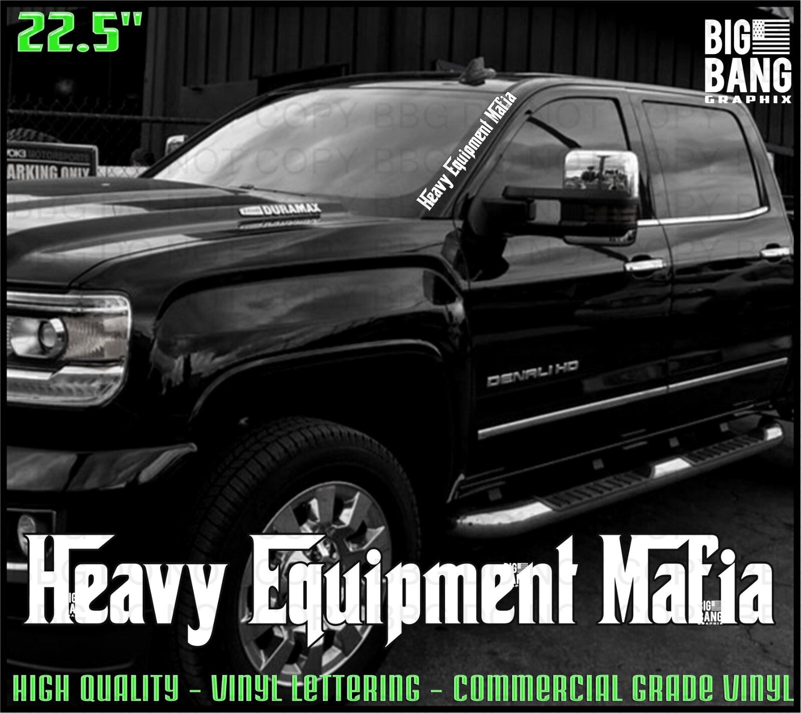 Heavy Equipment Mafia Vinyl Decal Sticker Proud Blue Collar Trades Hard Work USA