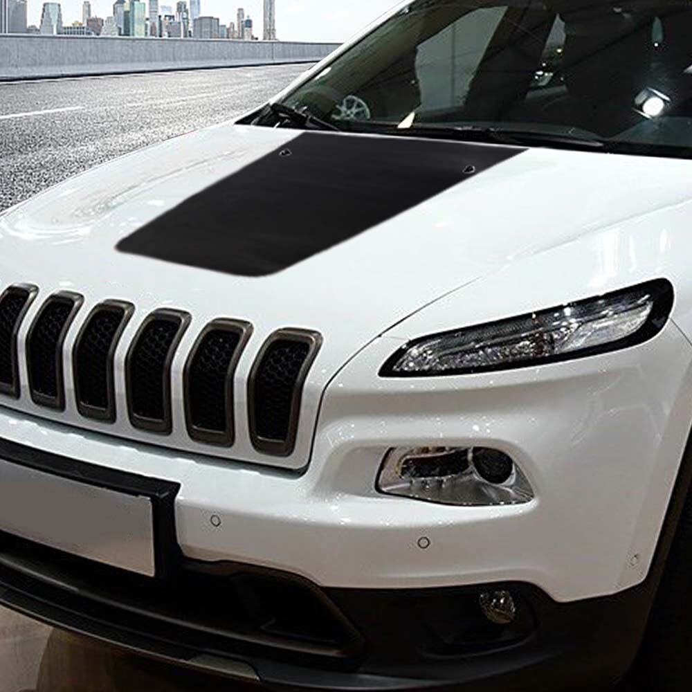 ⭕Front Engine Hood Sticker Decor Decal Vinyl Overlay Cover For Jeep Cherokee 14+