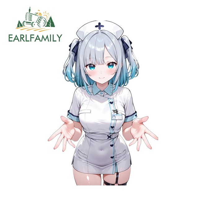EARLFAMILY 5.1″ nurse Car Sticker Caravan Waterproof Artistic Hood Vehicle Decal