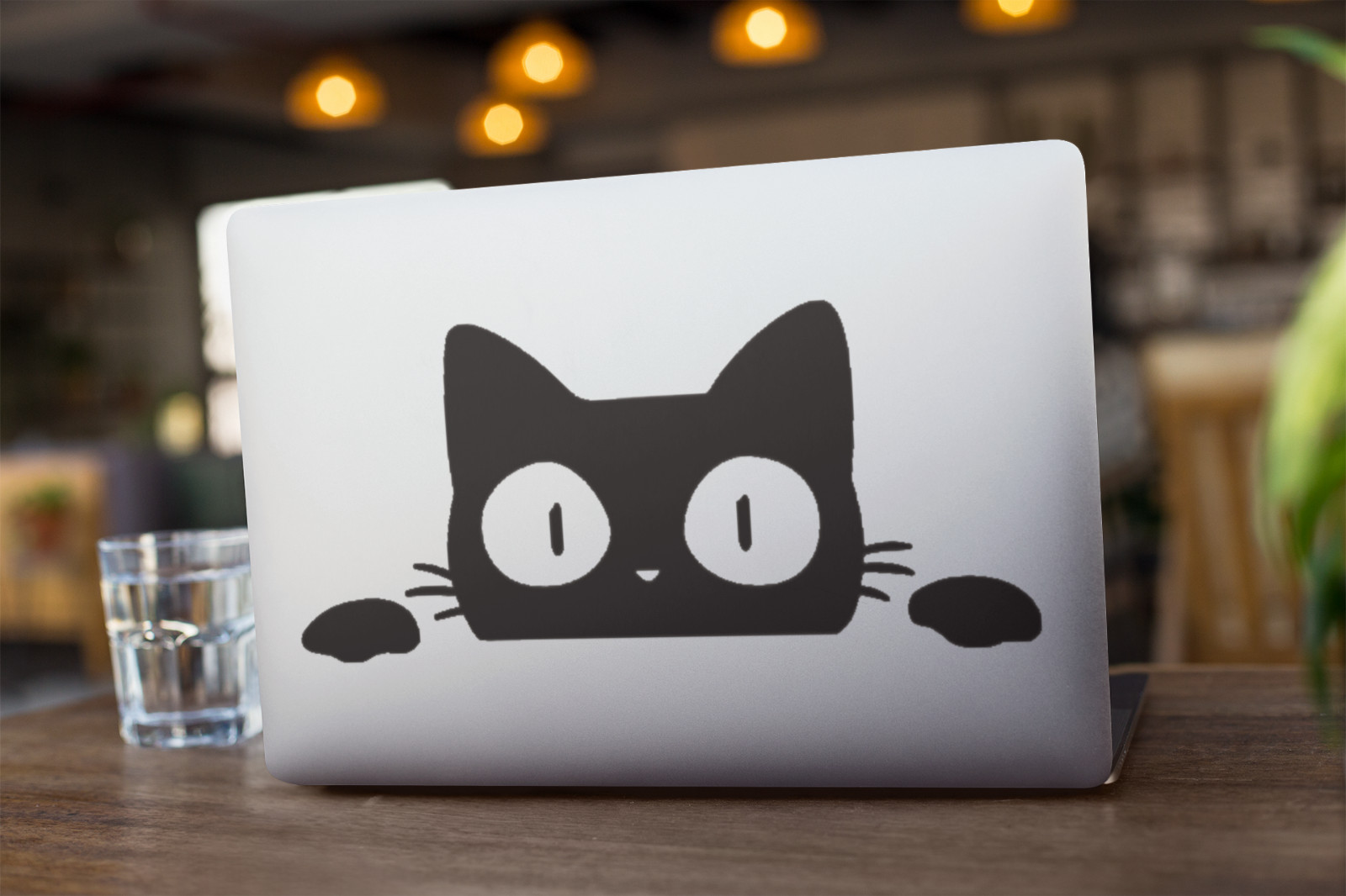 CAT Peek-a-Boo Car Window Vinyl Decal Laptop Animal Peeking Bumper Sticker NEW