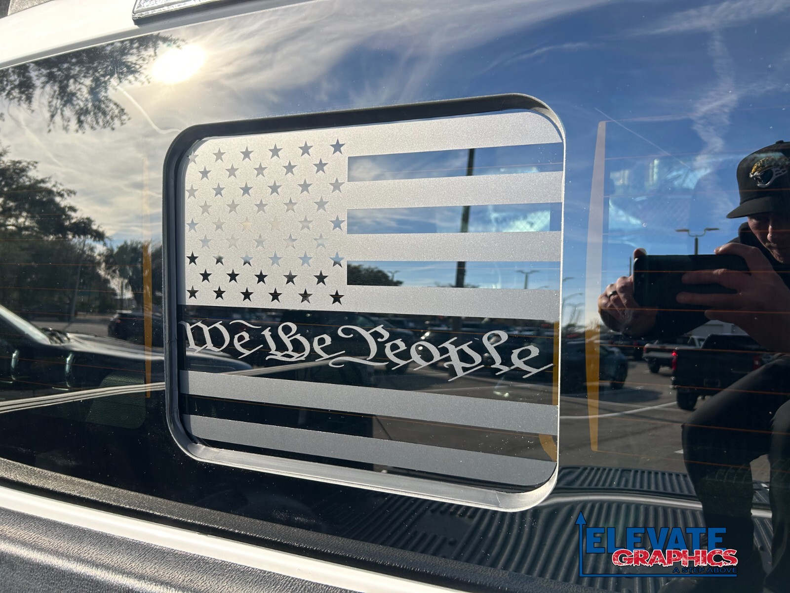 For Ford F150 Graphics Rear Window Flag Stickers Stripes Vinyl Decals 2009-2026