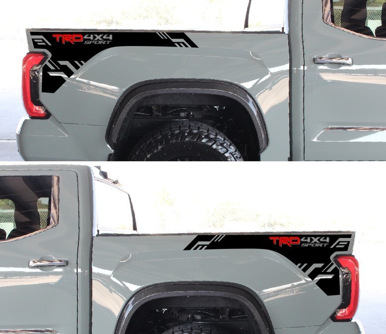 TRD*4×4*SPORT* Tundra Sticker FOR * 2022 to 2026 *BED SIDE STRIPES DECAL SET