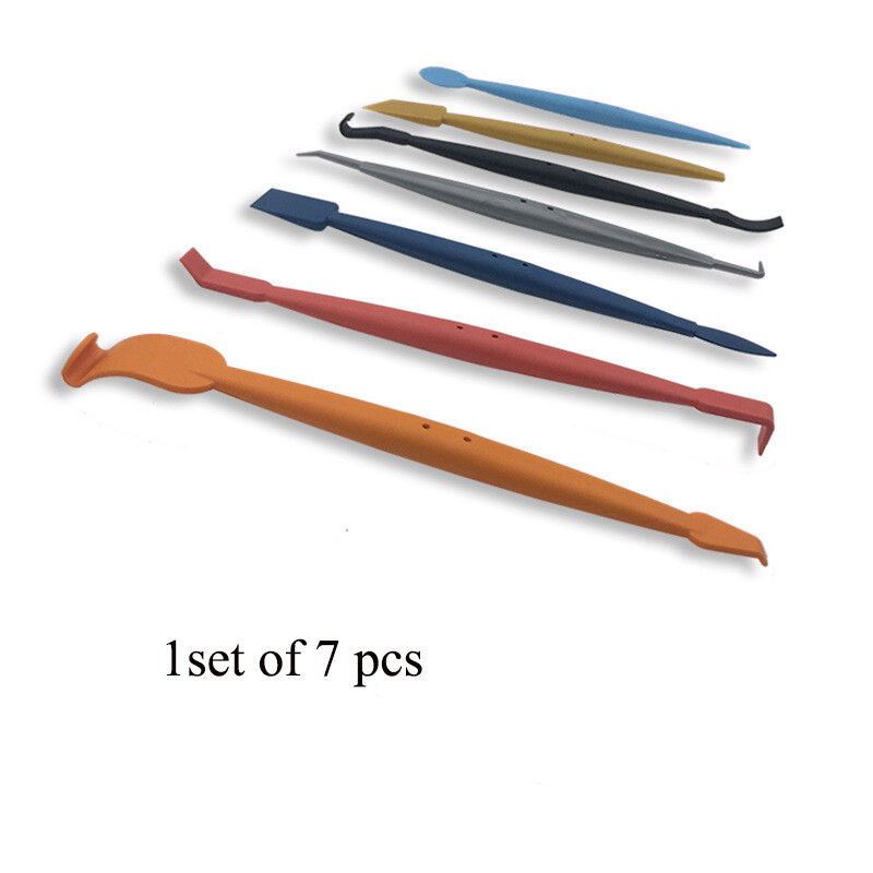 7Pcs Edge Vinyl Car Wrap Film Stick Tuck Tools Magnet Micro Squeegee Gasket Kit