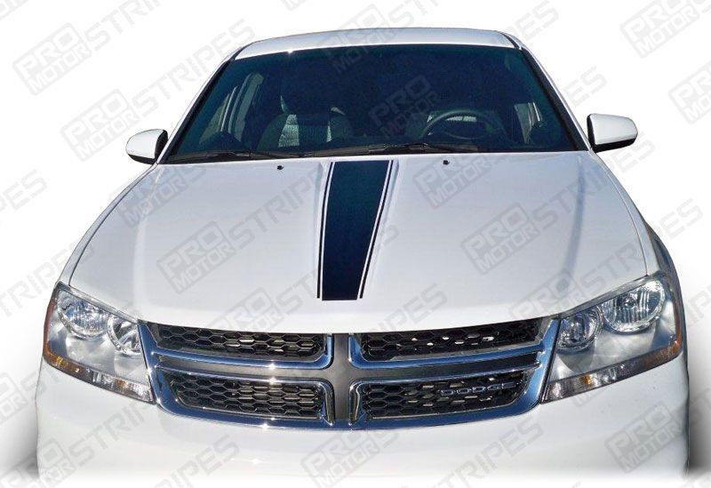 Dodge Avenger Hood Center Accent Stripe Decal 2008 2009 2010 Pro Motor