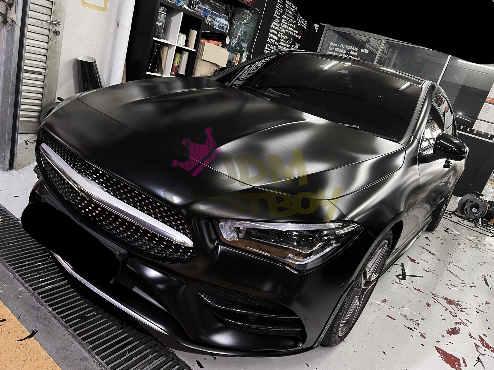 Premium Satin Black Matte Flat Vinyl Wrap Sticker Film DIY Decal Bubble Free