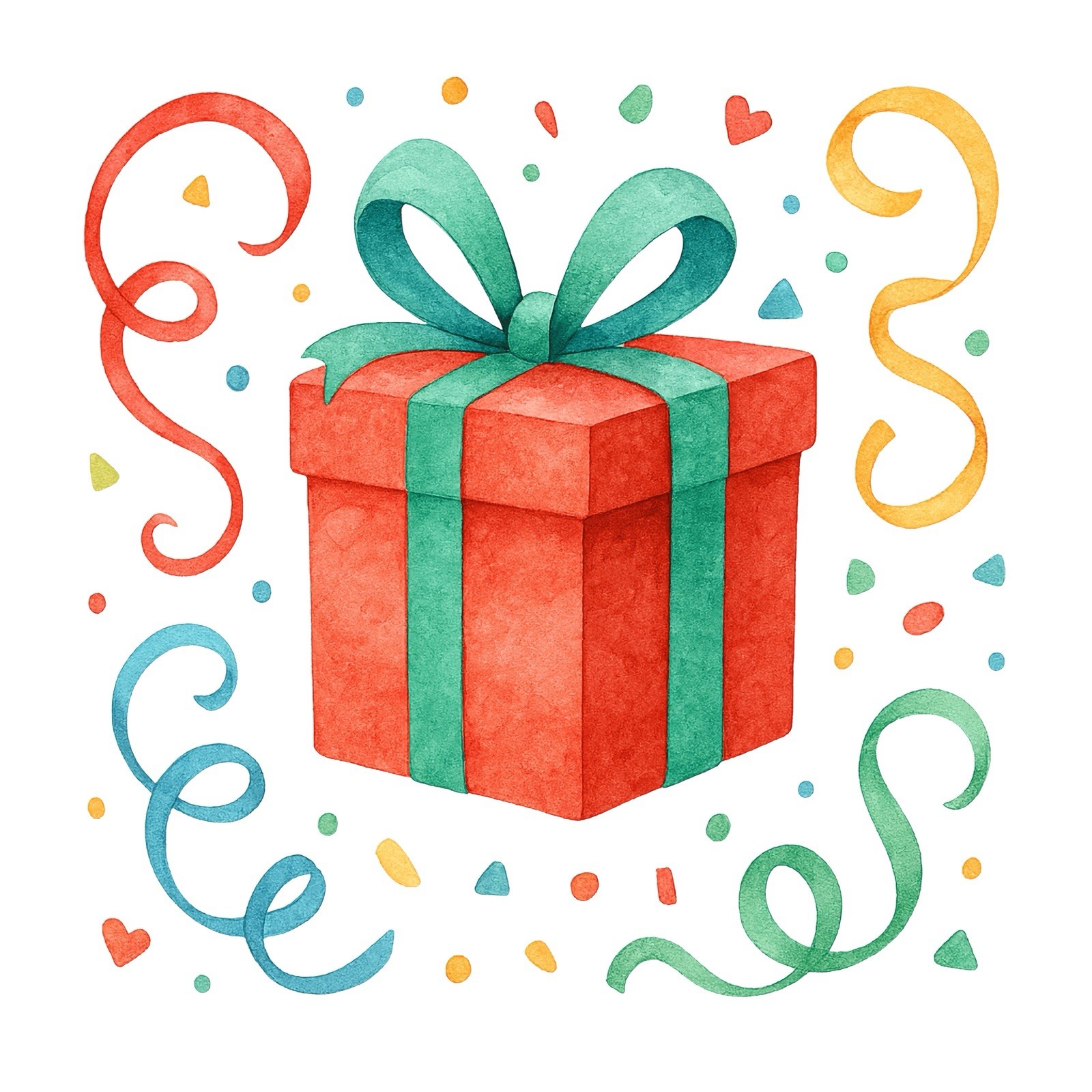 Holiday Sticker (3 Inch) Abstract Colorful Festive Christmas Present Ribbon !