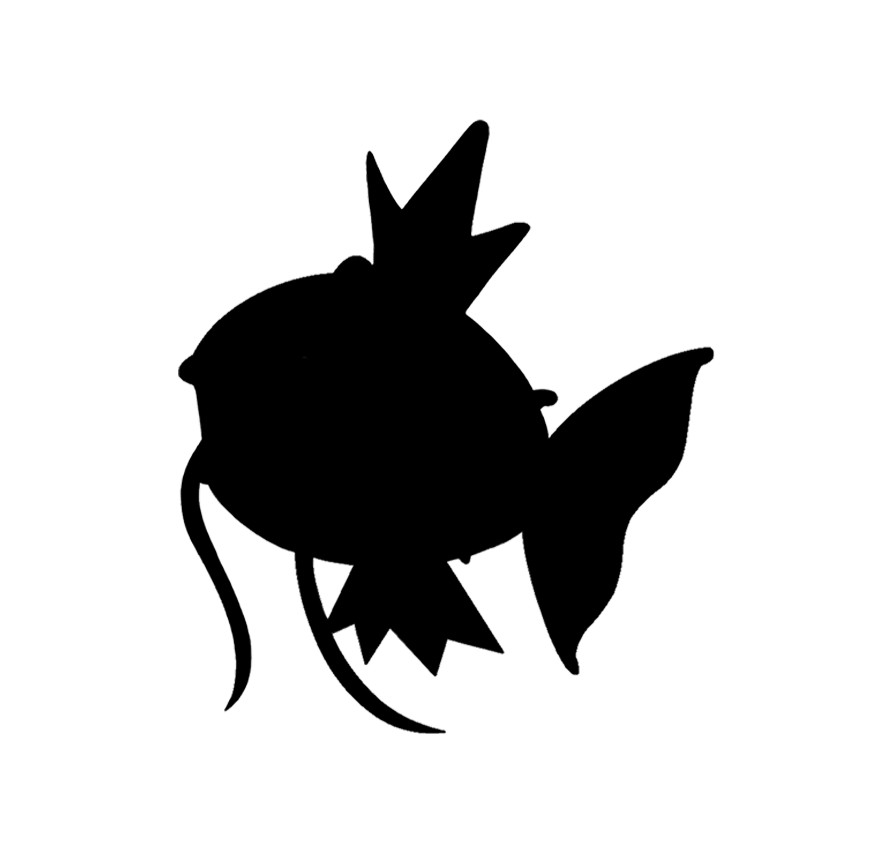 Magikarp Silhouette – Pokemon Custom Vinyl Die Cut Decal