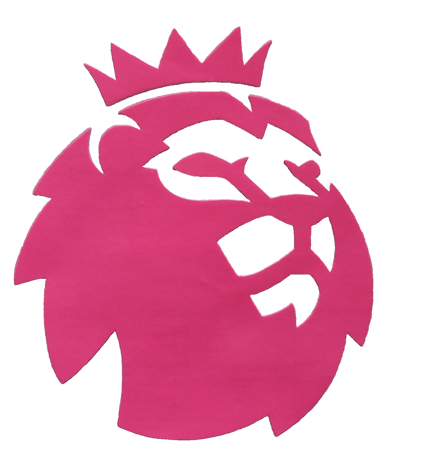 English Soccer Lion Replica Logo Vinyl Decal Sticker 4×4 Inches Hot Pink 2/23