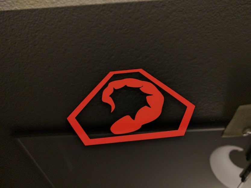 2 Pack Command & Conquer NOD Gloss Red Vinyl Decal Sticker 4″1/2 x 3″ 3/4