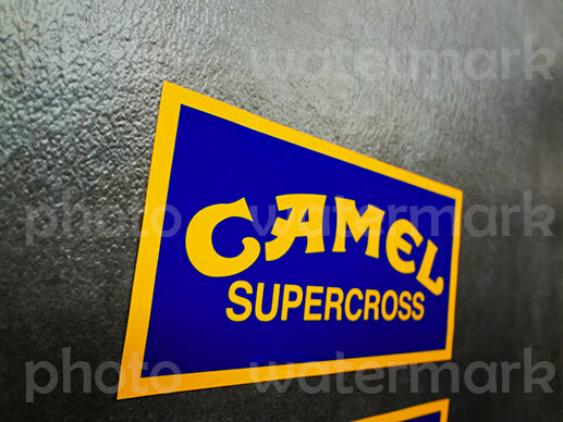 2pc Vintage Camel Supercross stickers decals CR YZ KXRC XR VMX IT DT Pick Size