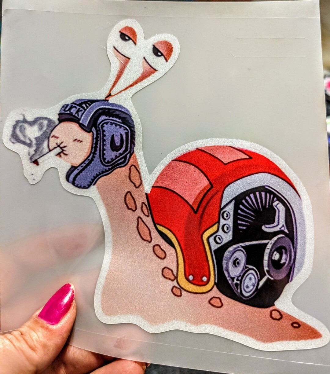 Snail Decal With Motor Shell Racecar Cars Vehicles Sticker Vinyl Racing