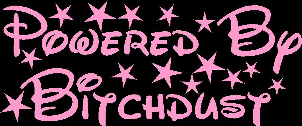 Powered by Bitchdust Vinyl Car Truck Window Bumper Sticker Decal US Seller