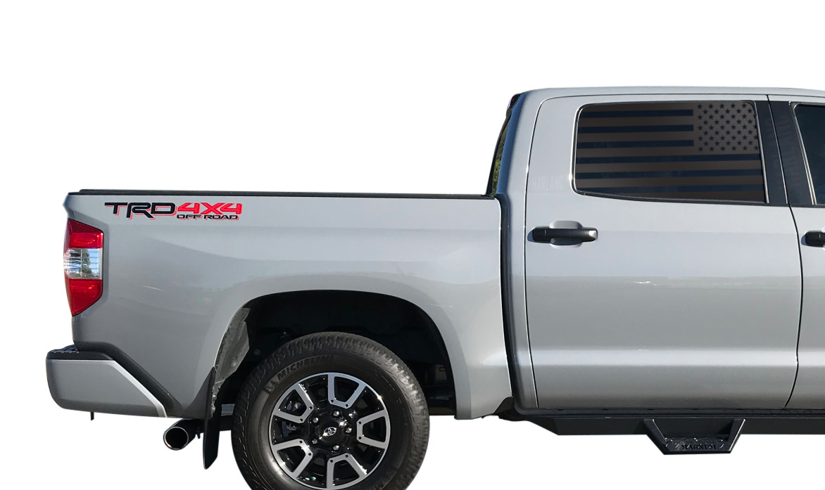 USA Flag Decals Fits Toyota Tundra 2007-2021 Double Cab Crew Max TRD Pro TC4