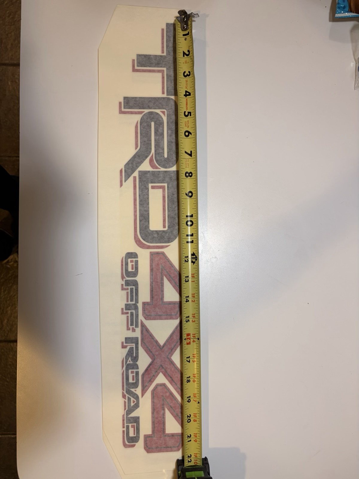 Toyota TRD 4X4 Off Road Decals Genuine OEM 2 sold (one Pair). Free Shipping!