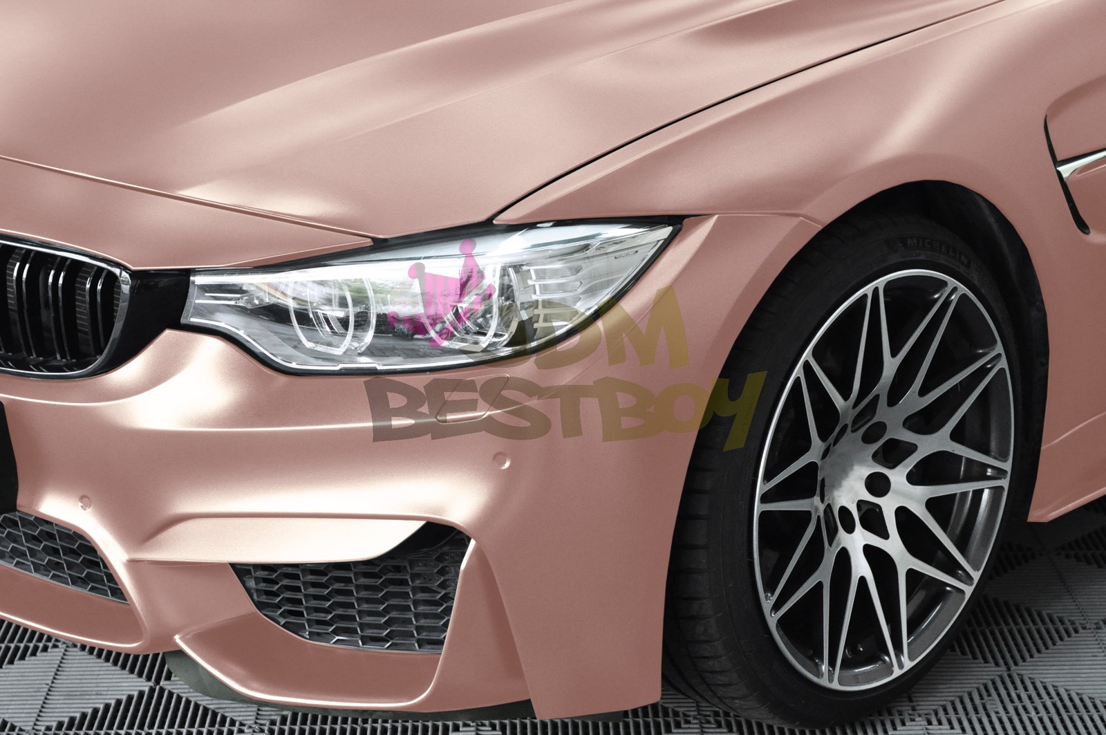Matte Metallic Rose Gold TPU PPF Paint Protection Film Dry Wet Apply Vinyl Wrap