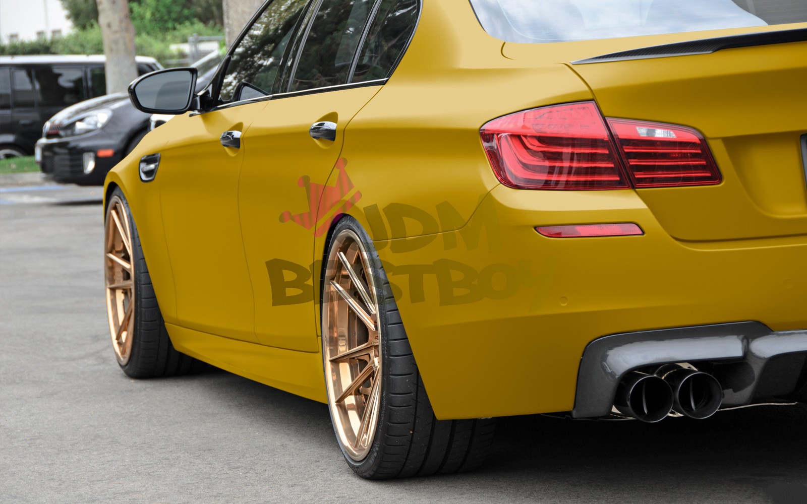 Matte Colors Gold Vinyl Wrap Sticker Decal Auto Car Film Bubble Free Air Release