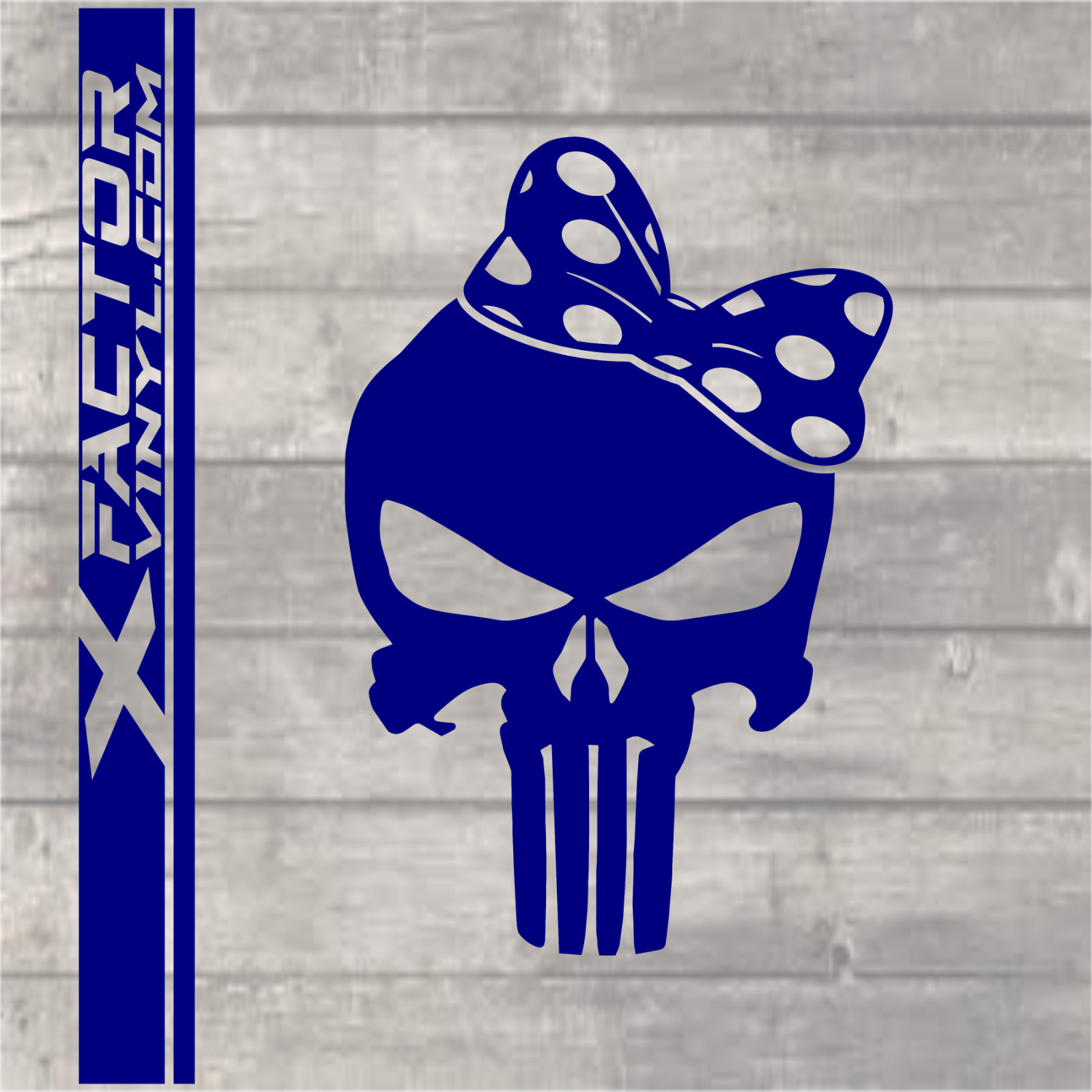 Hairbow Skull Vinyl Dicut Decal 5 Sizes/15 Colors FREE SHIPPING Cute