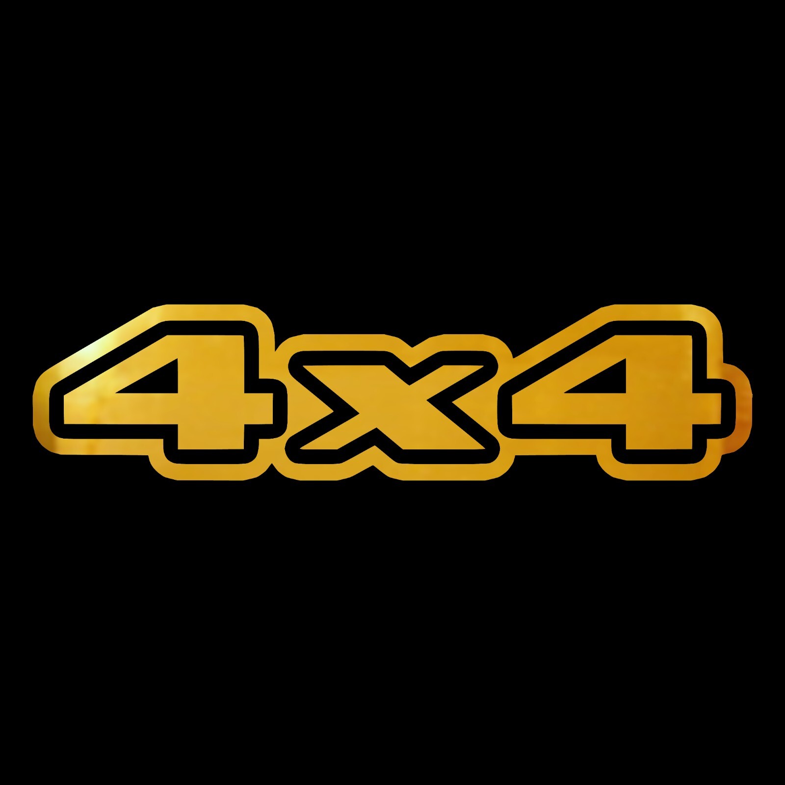 4×4 Sticker – 2 Pack of 4×4 Decals – Choose Chrome Color and Size by length