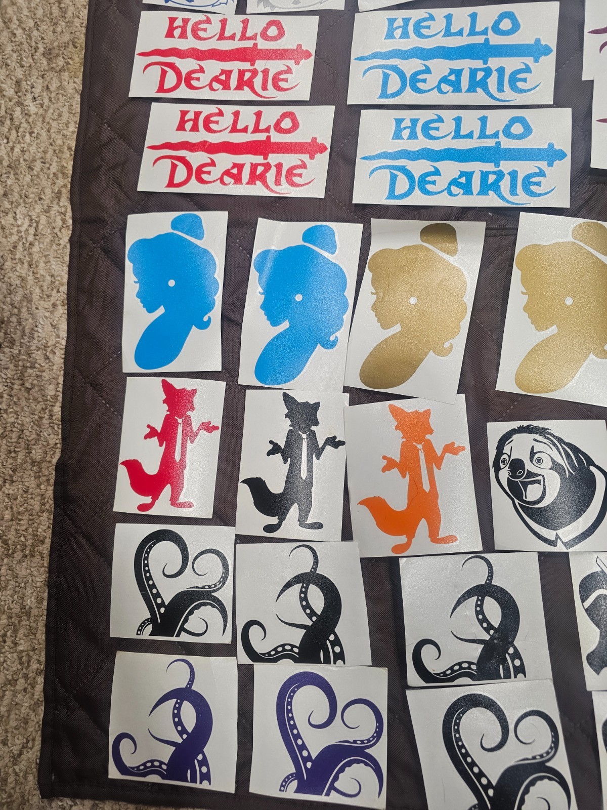 Disney a Lot of 227 disney villains window decal stickers car disney
