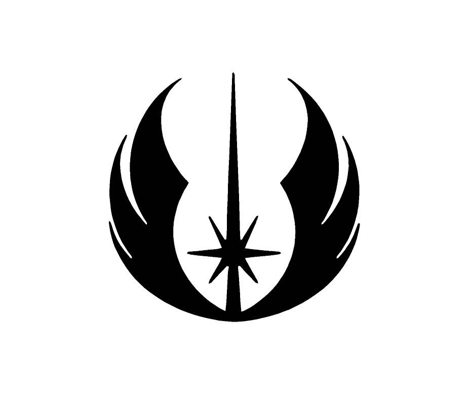 Star Wars Jedi Order Symbol Vinyl Decal Sticker Window Glass