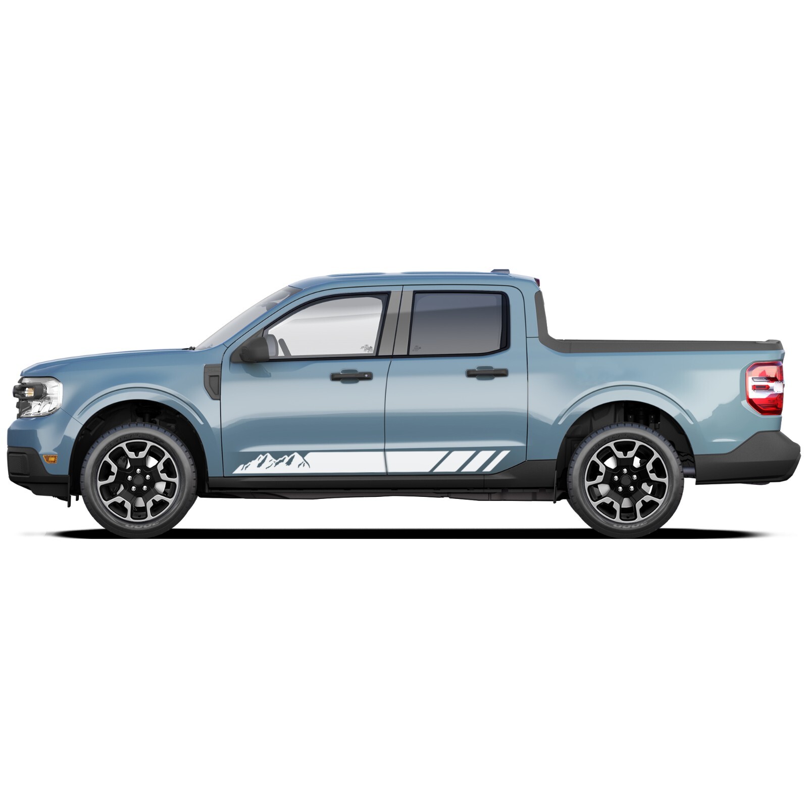 Mountain side stripes graphics stickers decals compatible with Ford Maverick