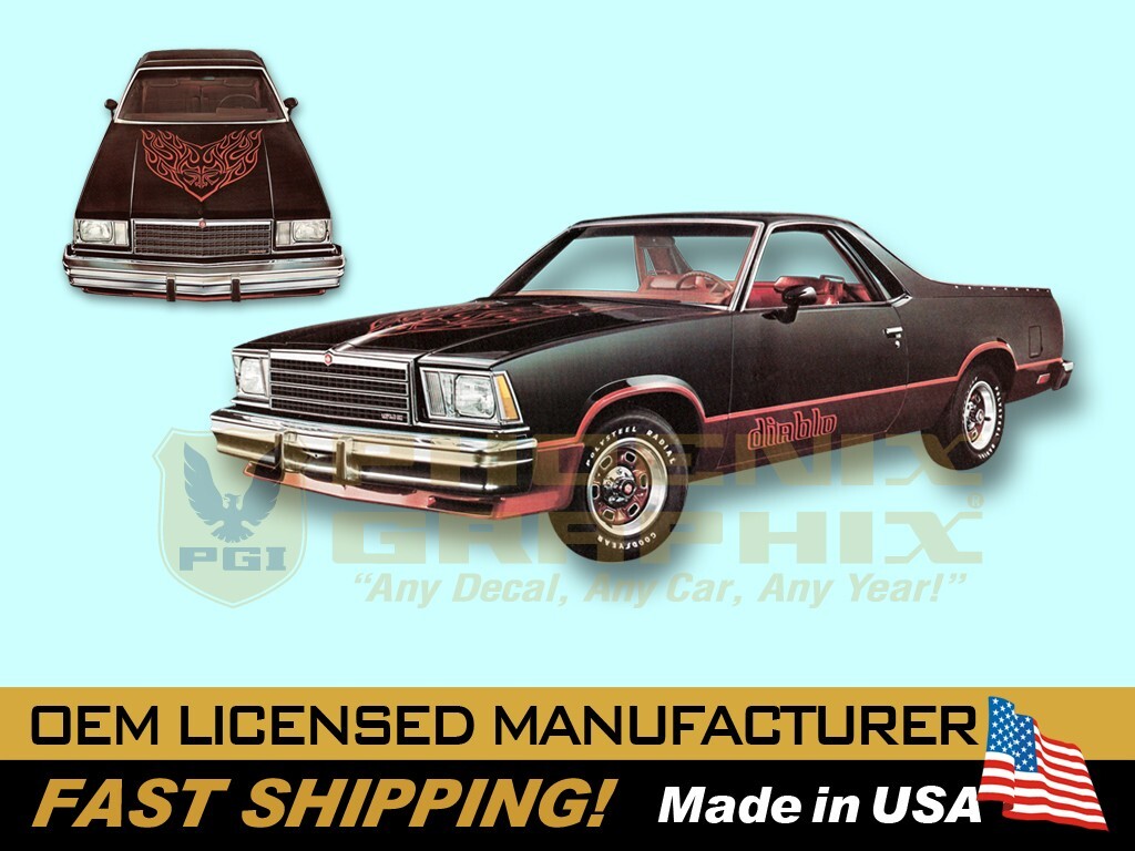 1978 1979 1980 1981 1982 1983 GMC Diablo Decals & Stripes Kit