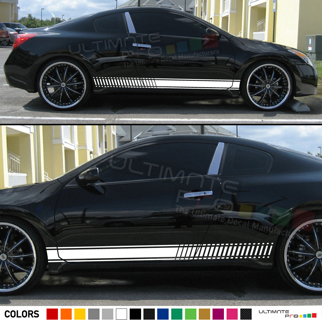 Stripe Decal for Nissan Altima S SV SL SR, SR VC–Turbo Midnight Stickers design