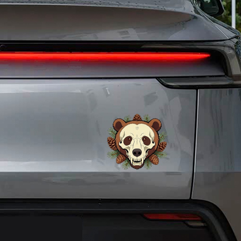 Animal Skull Stickers Vinyl Waterproof Customizable for Window Laptop Motorcycle