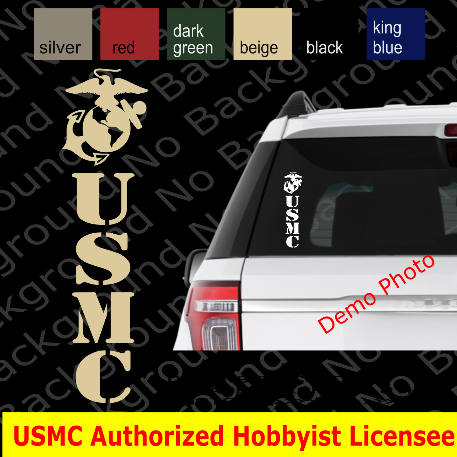 USMC EGA Marines Vinyl Die Cut Decal Sticker for Sempi Fi Veteran Retired AY060