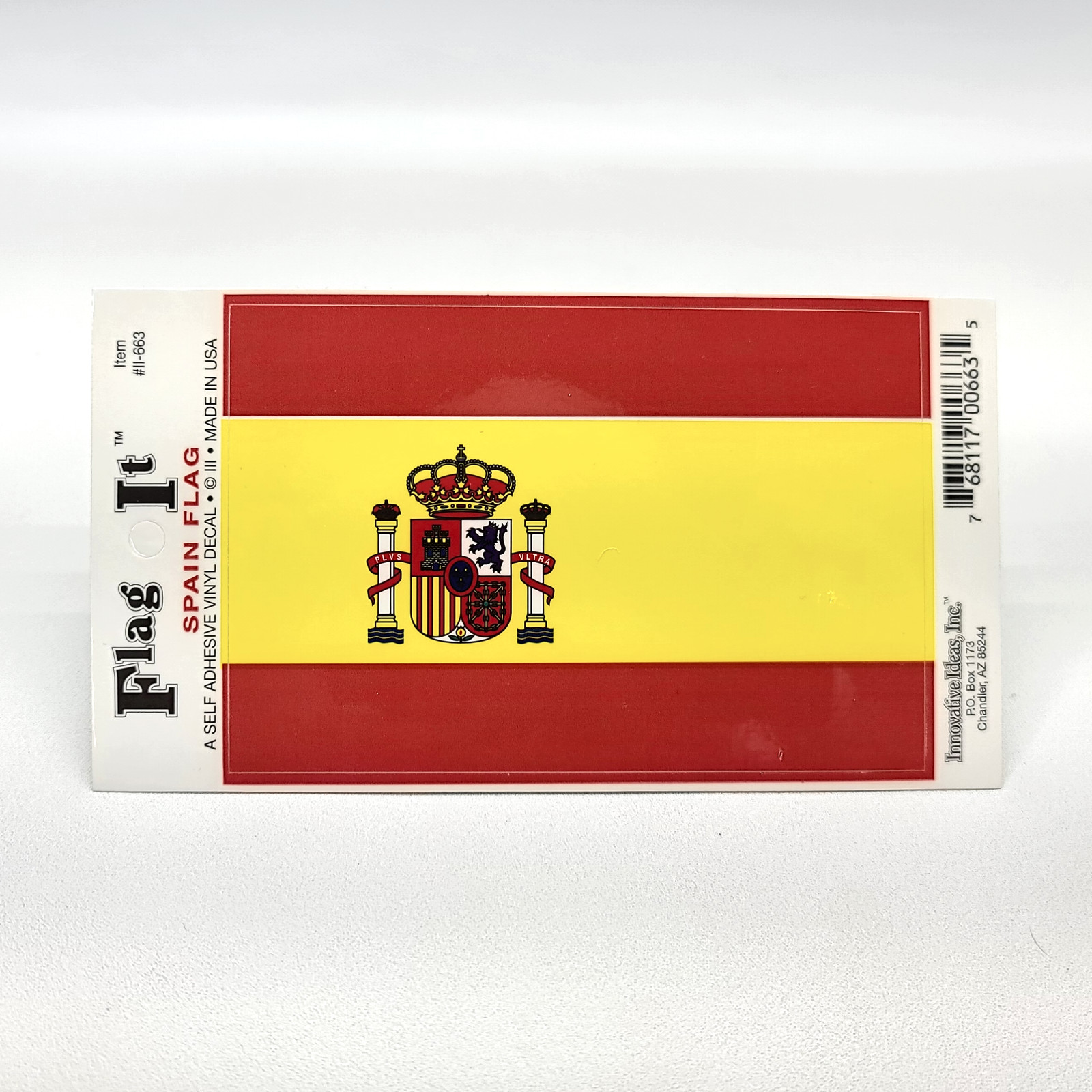 ⭐️ Flag It Spain Window Bumper Vinyl Decal Sticker- 3.25″ x 4.875″
