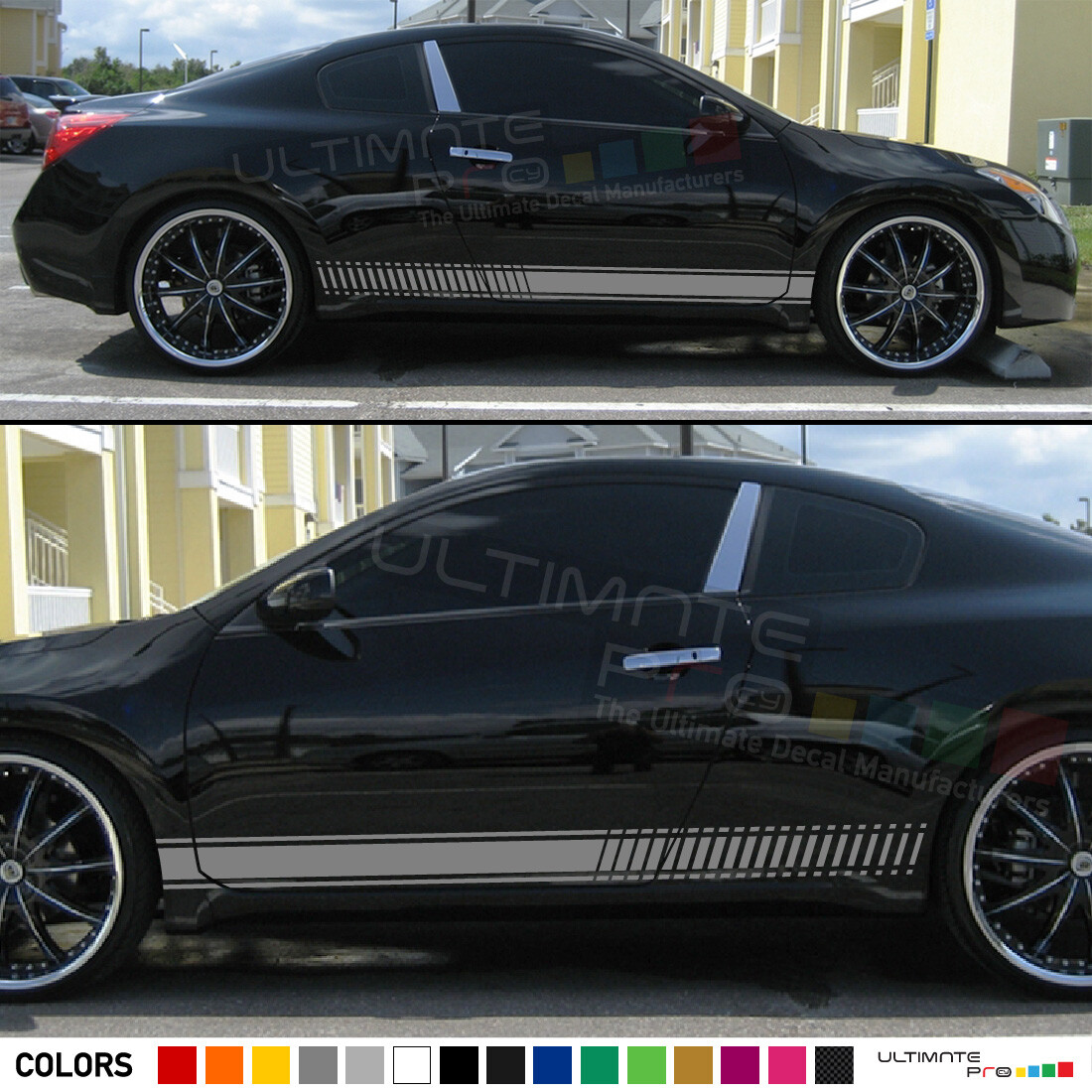 Stripe Decal for Nissan Altima S SV SL SR, SR VC–Turbo Midnight Stickers design