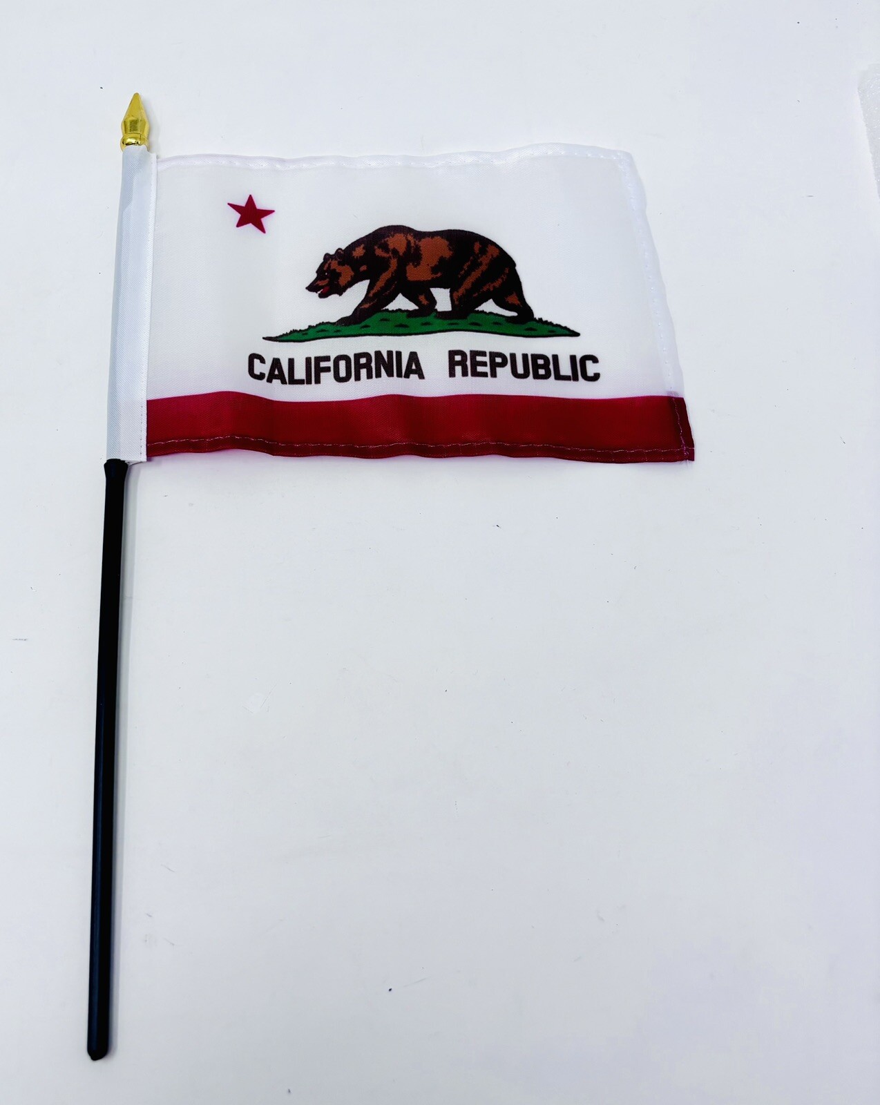 YOU PICK FLAG FOR CAR TRUCK FLAG HOLDER VINTAGE US MEXICO CA REPUBLIC POW