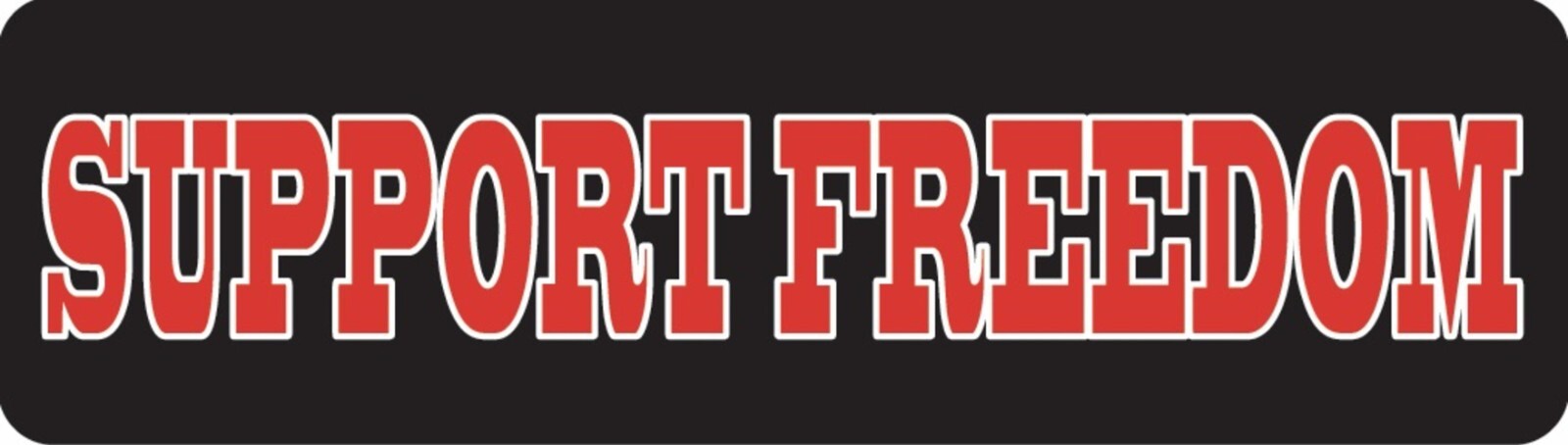 Support Freedom Motorcycle Helmet Sticker B